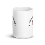 White PoweredByBelief mug